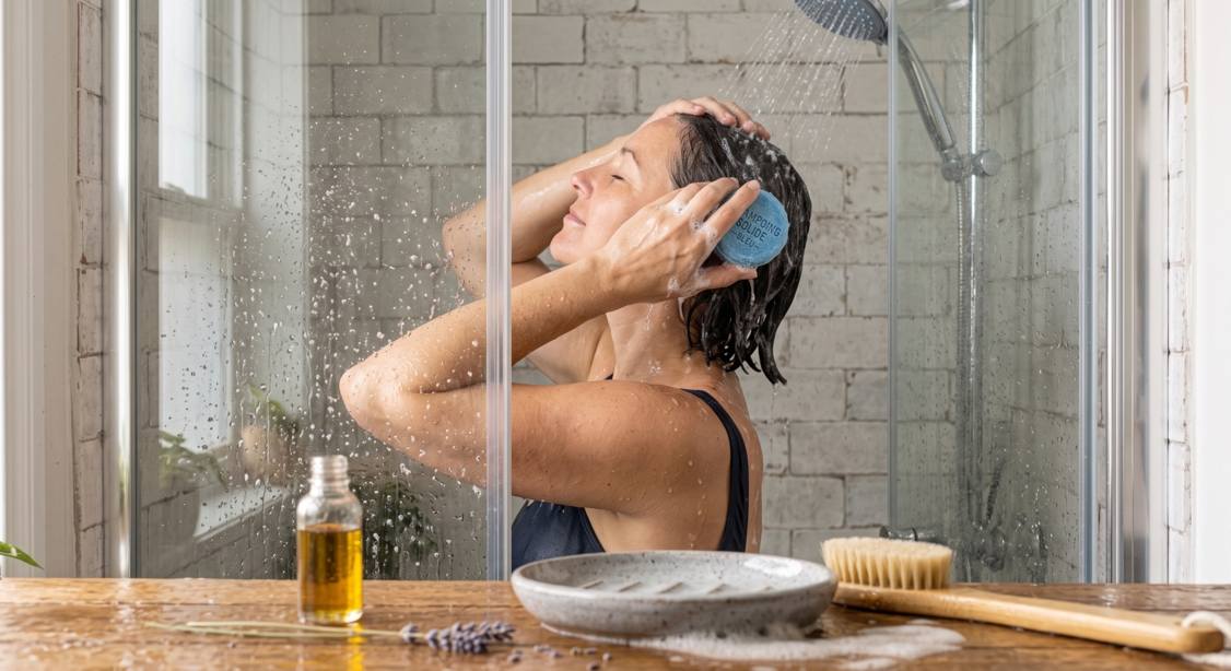 douche shampooing solide
